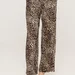 Pantaloni largi cu imprimeu leopard Sara